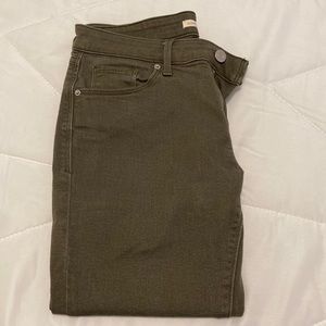 Levi’s Classic mid-rise skinny stretch jean 26 olive green